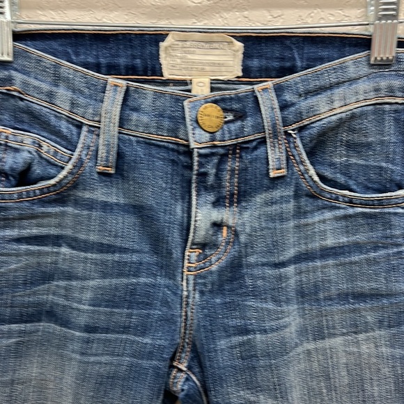 NWT Current/ Elliott The Cut Off Stiletto Jeans Dakota w/Tribal Design 25 - Picture 5 of 9